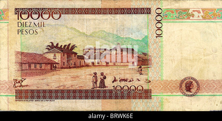 kolumbianische pesos Stockfoto