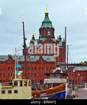 Uspenski Kathedrale Helsinki Stockfoto