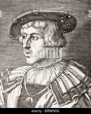 König Ferdinand I., 1503 - 1564. Monarch aus dem Haus Habsburg. Kaiser des Heiligen Römischen Reiches. König von Böhmen und Ungarn. Stockfoto