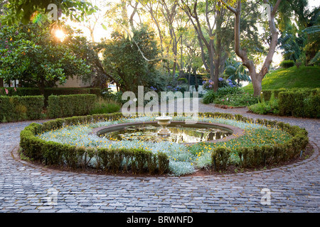 Brunnen am Quinta Bela Vista - Madeira Stockfoto