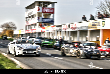 In Frankreich laufen 2009 Beaujolais Riems Stockfoto