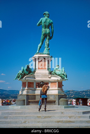 Piazzale Michelangelo, Florenz, Toskana, Italien, Europa Stockfoto