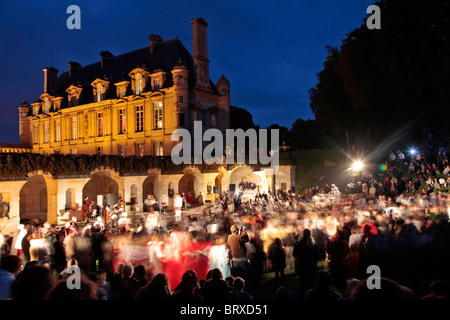 HISTORISCHE REKONSTRUKTION, SCHLOSS D'ANET, FRANKREICH Stockfoto