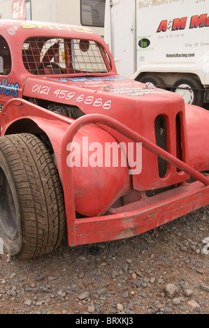 auf ein Zwerg Stock-Car Frontstoßstange Stockfoto