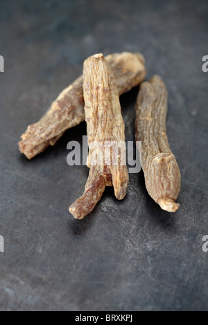 Nahaufnahme von Kirin roten getrockneten ginseng Stockfoto