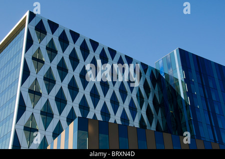 Salford University 'Orange' Gebäude am MediaCityUK komplexe, Salford Quays, Manchester, UK Stockfoto