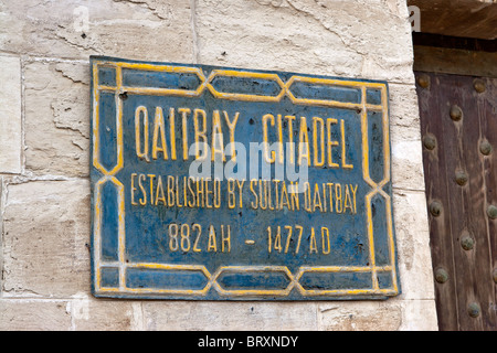 Qaitbay Zitadelle Alexandria, Ägypten. Stockfoto