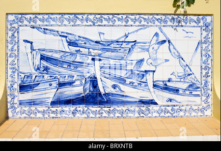 Azulejos in Carvoeiro, Algarve, Portugal Stockfoto