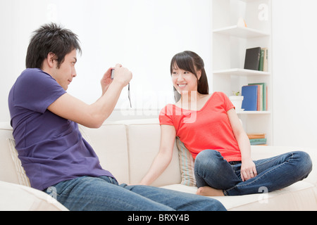 Mann Bild der Frau, Japan Stockfoto