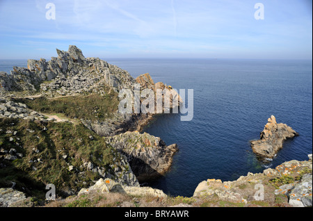 Frankreich, Bretagne (Bretagne), Finistère, Pointe du Raz Stockfoto