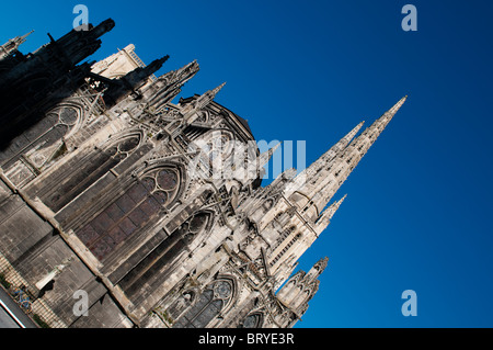 Kathedrale St-Andre und ein Fahrrad, Bordeaux, Frankreich Stockfoto