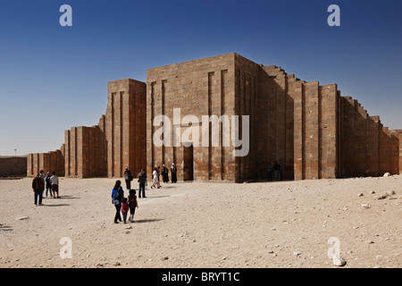 Eingang in der Mastaba des Djoser in Sakkara, Ägypten, Arabien, Afrika Stockfoto