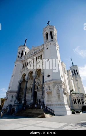 Notre Dame De Fourviere Basilica, Lyon Stockfoto