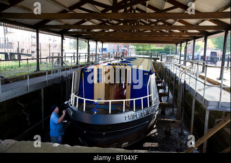 "Pride of Sefton 2" in Wigan Trockendock Stockfoto