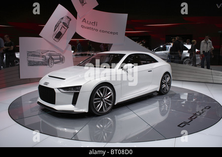 Audi Quattro Concept Car, Paris Auto Show 2010, Paris, Porte de Versailles Stockfoto