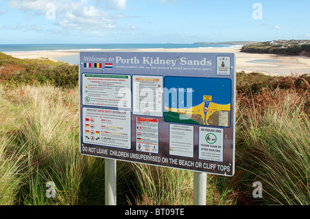 Porthkidney Sands in der Nähe von lelant in Cornwall, UK. Stockfoto
