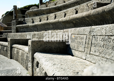 Das Minack Open-Air-Theater. Stockfoto