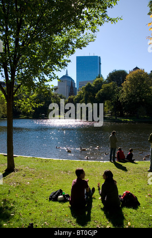 Boston Public Garden Stockfoto