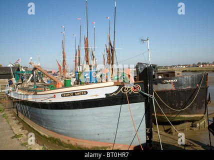 George Smeed Segeln Lastkahn Hythe Kai, Maldon, Essex, England, Stockfoto