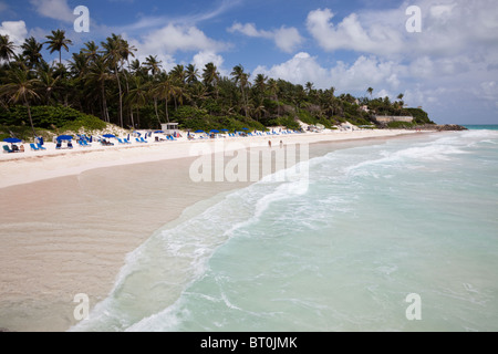 Bay Crane, Crane Beach, Barbados, Karibik, West Indies als eines der Top 10 Strände der Welt Stockfoto