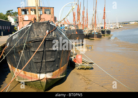 Brent Schiff Boot Ebbe Hythe Kai, Maldon, Essex, England Stockfoto