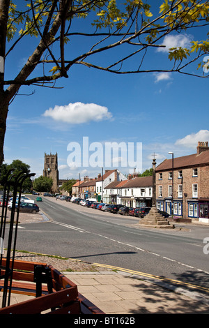 Marktplatz in Bedale, North Yorkshire Marktstadt Stockfoto