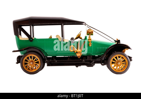 Spielzeug Sammlung alten grünen Cabrio Modellauto. Stockfoto
