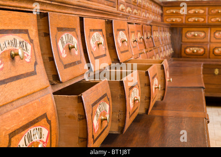 Bratislava - alte Phramacy im st. Elisabeth-Auftrag Stockfoto