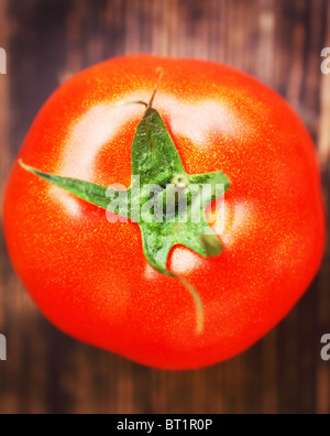 Closeup auf rote Tomate mit flachen DOF Stockfoto