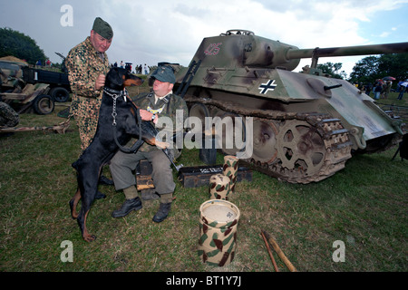 Krieg und Frieden-Show in kent Stockfoto