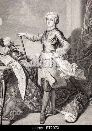 Der junge König Louis XV von Frankreich, 1710-1774. Stockfoto