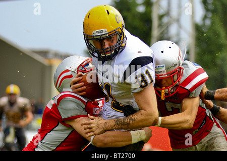 Team Österreich schlägt die Augustana Vikings in ein Charity-Spiel 10-3 am 30. Mai 2010 Hohe Warte-Stadion in Wien, Österreich. Stockfoto