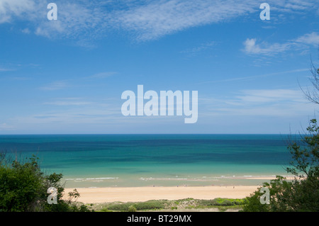 Frankreich, Normandie, Colleville-Sur-Mi. Ansicht von Omaha Beach. Stockfoto