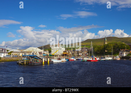 Angelboote/Fischerboote im Hafen von Girvan, South Ayrshire, Schottland Stockfoto