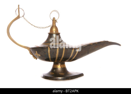 Alten Wunderlampe Studio Ausschnitt Stockfoto