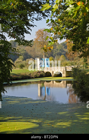 Fluss-Szene St. Loup Deux-Sèvres Frankreich Stockfoto