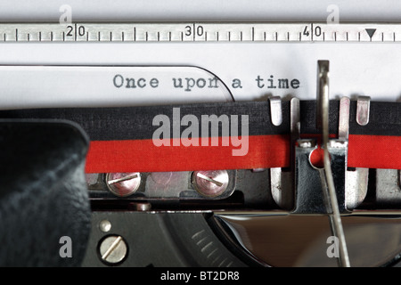 Schreibmaschine - Once upon a time Stockfoto