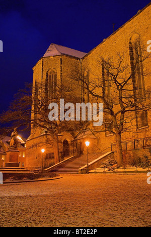 Annaberg-Buchholz Kirche Nacht - Annaberg-Buchholz Kirche Nacht 02 Stockfoto