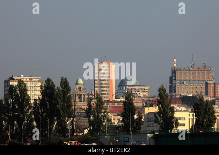 Serbien, Belgrad, Skyline, Gesamtansicht, Stockfoto