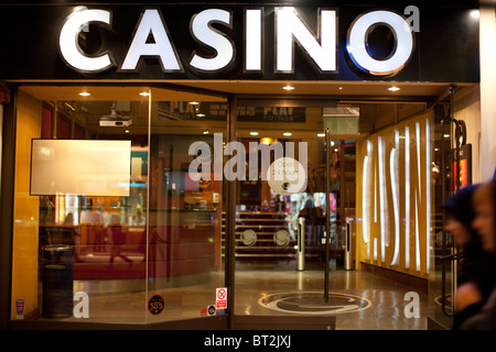 24-Stunden-Casino am Leicester Square in London Stockfoto