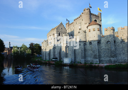 Das Schloss der Grafen, Gent, Belgien Stockfoto