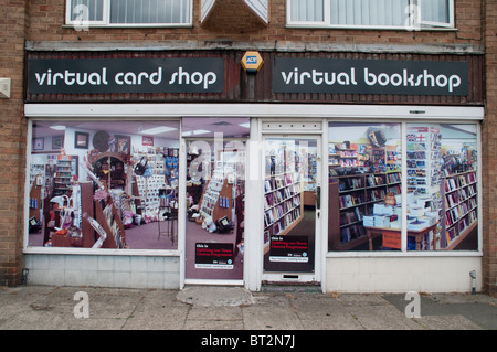 Virtuelle Geschäfte in Redcar Cleveland. Stockfoto