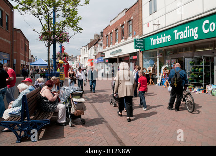 Virtuelle Geschäfte in Redcar Cleveland. Stockfoto