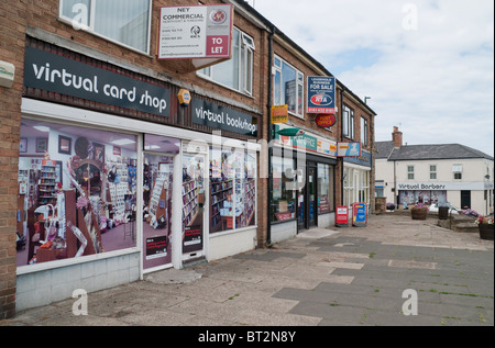 Virtuelle Geschäfte in Redcar Cleveland. Stockfoto