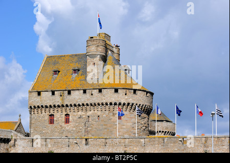 Die Burg von Saint-Malo, Bretagne, Frankreich Stockfoto