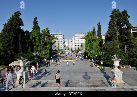 Syntagma-Platz, Athen, Griechenland Stockfoto