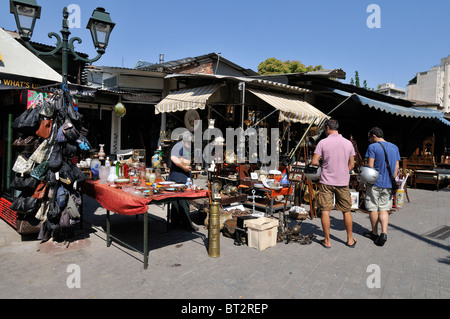 Flohmarkt in Monastiraki, Athen, Griechenland Stockfoto