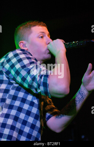 16.10.2010: Professor Green (Stephen Paul Manderson) erklingt in der Oxford Academy Stockfoto