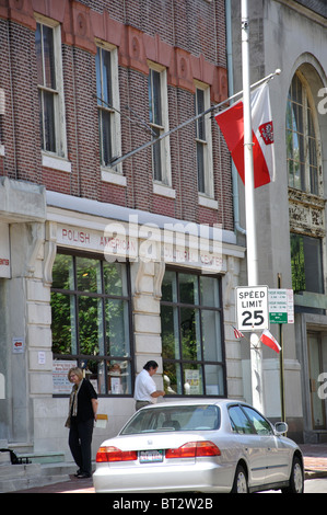 Die polnischen amerikanischen Kulturzentrum und Museum Exhibit Hall, Philadelphia, Pennsylvania, USA Stockfoto