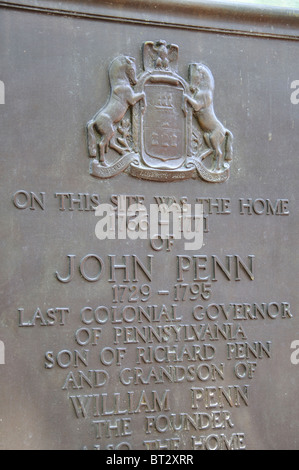 John Penn House, Philadelphia, Pennsylvania, USA Stockfoto